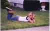 Maria Alone In Grass