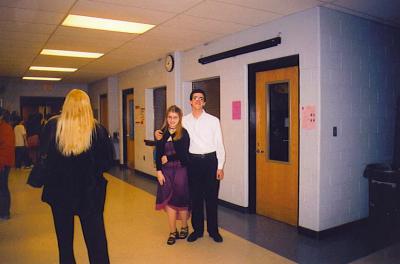 Dan and Heather In Cafeteria