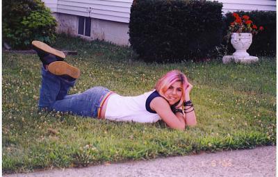 Maria Alone In Grass